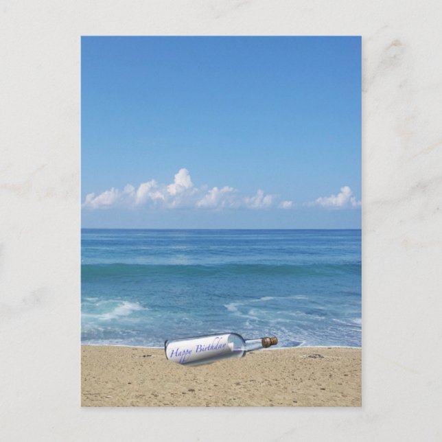 Carte Postale Voeux d'anniversaire tardifs (Devant)