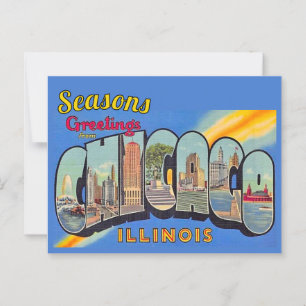 Carte Postale Vœux de la saison depuis Chicago 