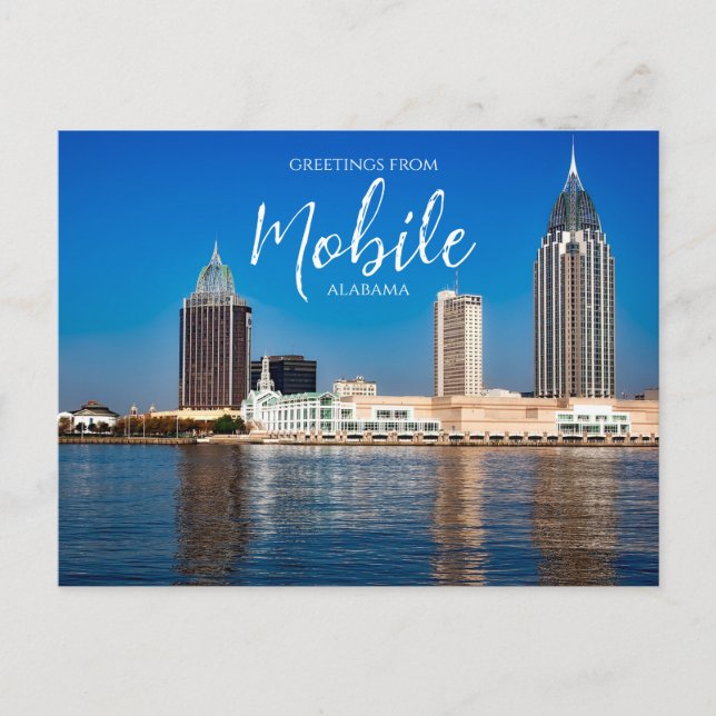 Carte Postale Voeux de Mobile Alabama (Devant)