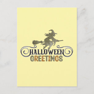 Carte Postale Vœux d'Halloween - Halloween
