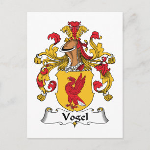 Carte Postale Vogel Family Crest