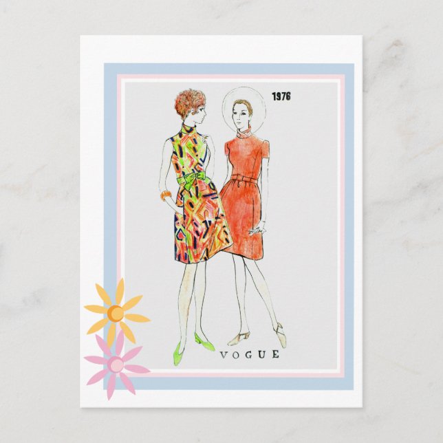 Carte Postale Vogue 1976 (Devant)