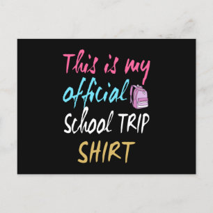 Carte Postale Voici ma chemise officielle de voyage à l'école