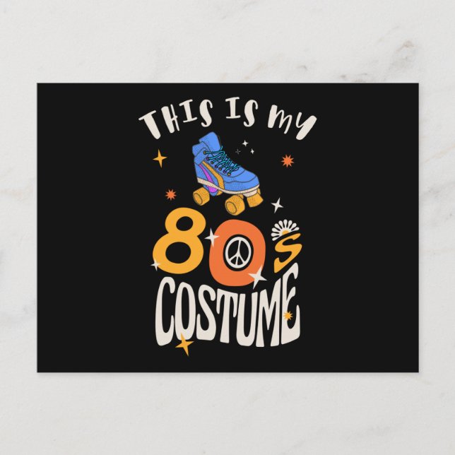 Carte Postale Voici mon costume des années 80 (Devant)