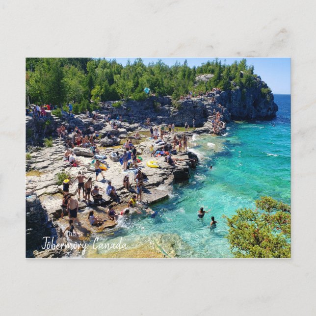 Carte Postale Voici Tobermory, Canada (Devant)