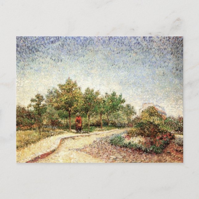 Carte Postale Voie dans le Parc Voyer d'Argenson, Vincent van Go (Devant)