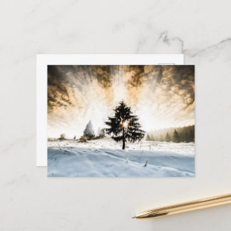 Carte Postale Voie neigeuse