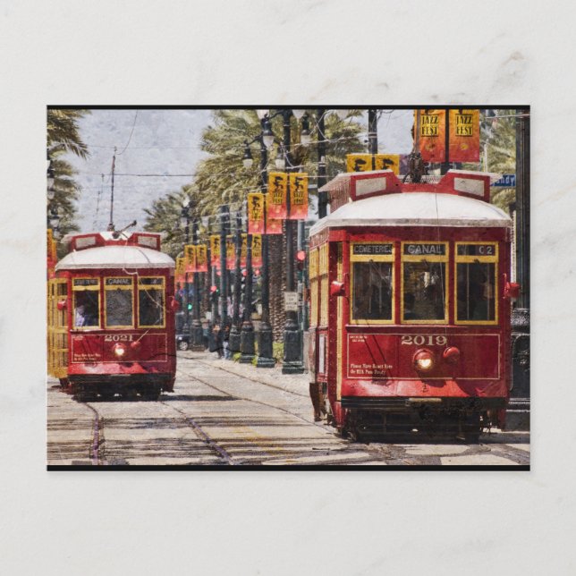 Carte Postale Voies routières Red NOLA (Devant)