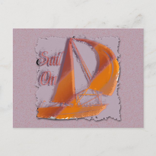 CARTE POSTALE VOILE (Devant)