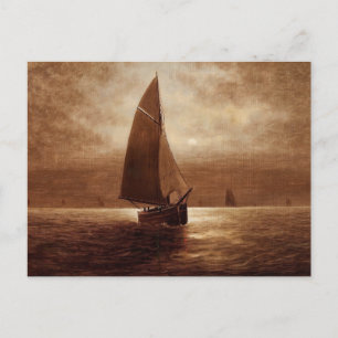 Carte Postale Voile de nuit (vers 1900) Elbridge Wesley Webb