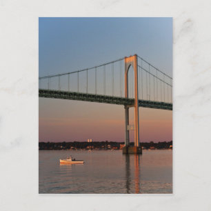 Carte Postale Voile et départ de l'île de New Port Road