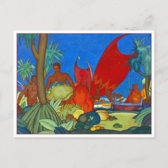 Carte Postale Voiles rouges par Arman Manookian (Devant)