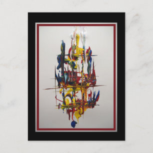 Carte Postale Voilier - Abstrait par Gene Foltuz Mini Print