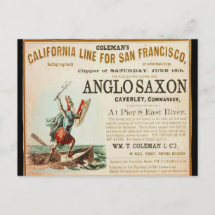 Carte Postale Voilier Anglo Saxon Clipper