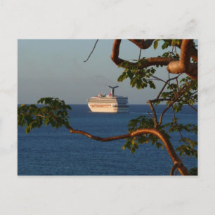 Carte Postale Voilier vers le coucher du soleil I Vacances de cr