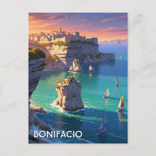 Carte Postale Voiliers à Bonifacio Corse France Voyage