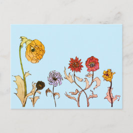 Carte Postale Voir les fleurs