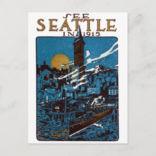 Carte Postale Voir Seattle en 1915