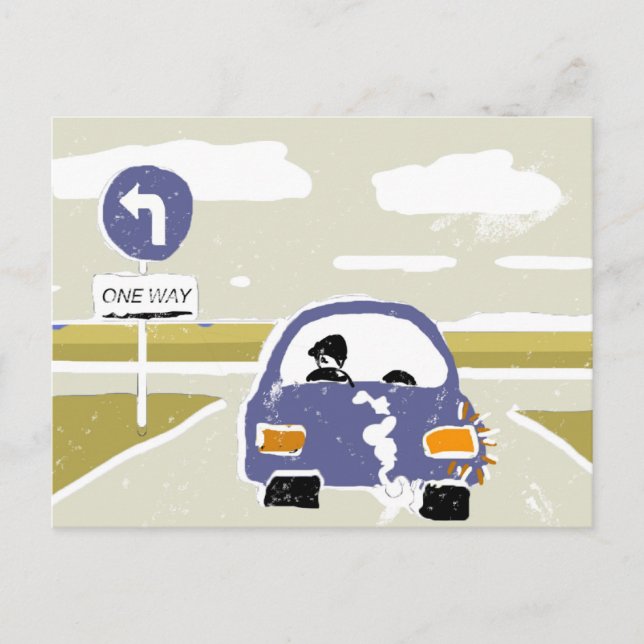 Carte Postale Voiture (Devant)