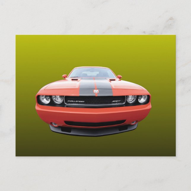 CARTE POSTALE VOITURE AMÉRICAINE MUSCLE. (Devant)