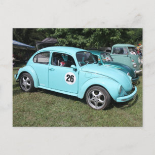 Carte Postale Voiture bleue