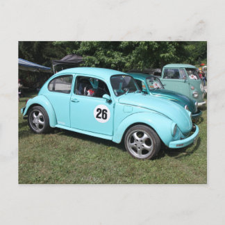 Carte Postale Voiture bleue