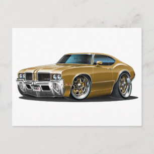 Carte Postale Voiture Brown Olds Cutlass