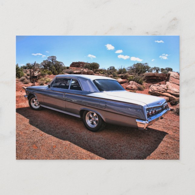 Carte Postale Voiture classique Chevy Impala Muscle (Devant)