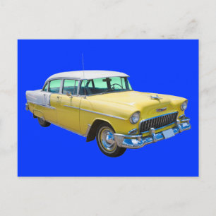 Carte Postale Voiture d'antiquité Chevrolet Bel Air 1955
