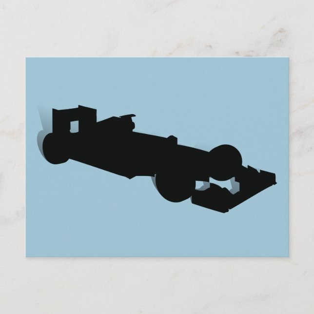 Carte Postale Voiture de course_3 (Devant)