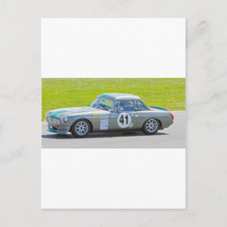 Carte Postale Voiture de course Silver MG