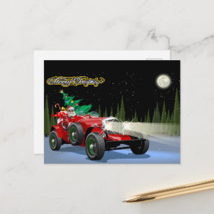 Carte Postale Voiture de Noël