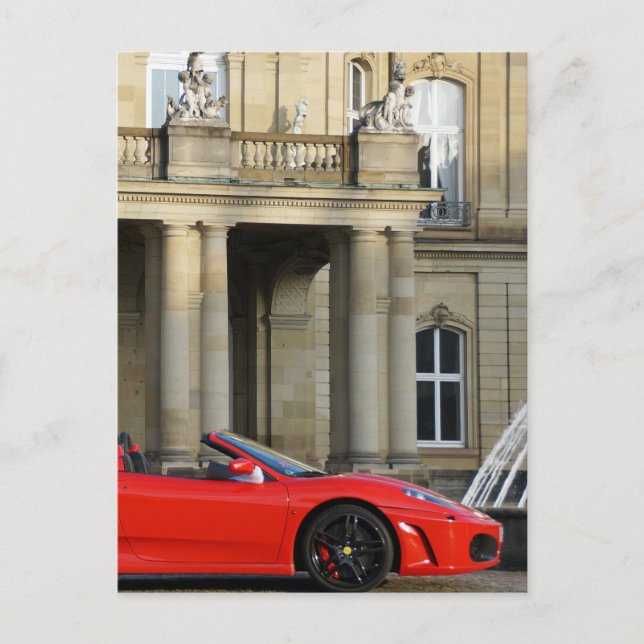 Carte Postale Voiture de sport rouge de Maranello Italie (Devant)