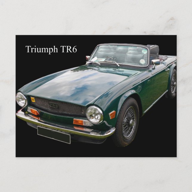 Carte Postale Voiture de sport Triumph TR6 (Devant)