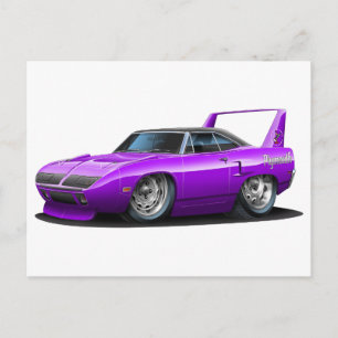 Carte Postale Voiture Plymouth Superbird Purple 1970
