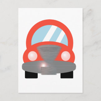 Carte Postale Voiture rouge