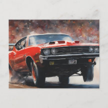 Voiture rouge Vintage