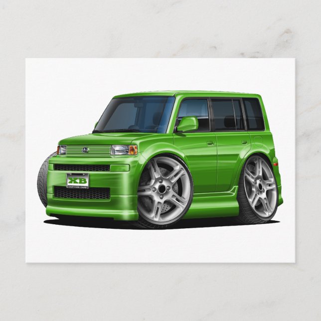Carte Postale Voiture verte Scion XB (Devant)