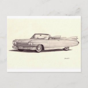 Carte Postale Voiture Vintage : Cadillac Eldorado