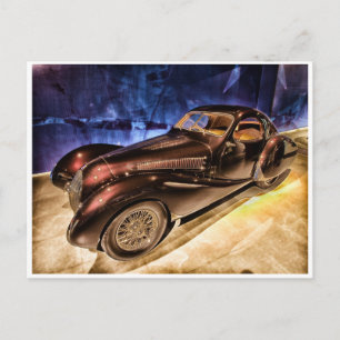 Carte Postale Voiture vintage classique 1937