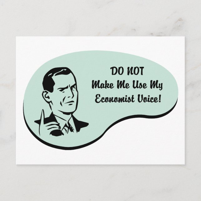 Carte Postale Voix économiste (Devant)