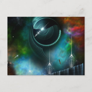 Carte Postale Vol De L'Art Fractal Corbius