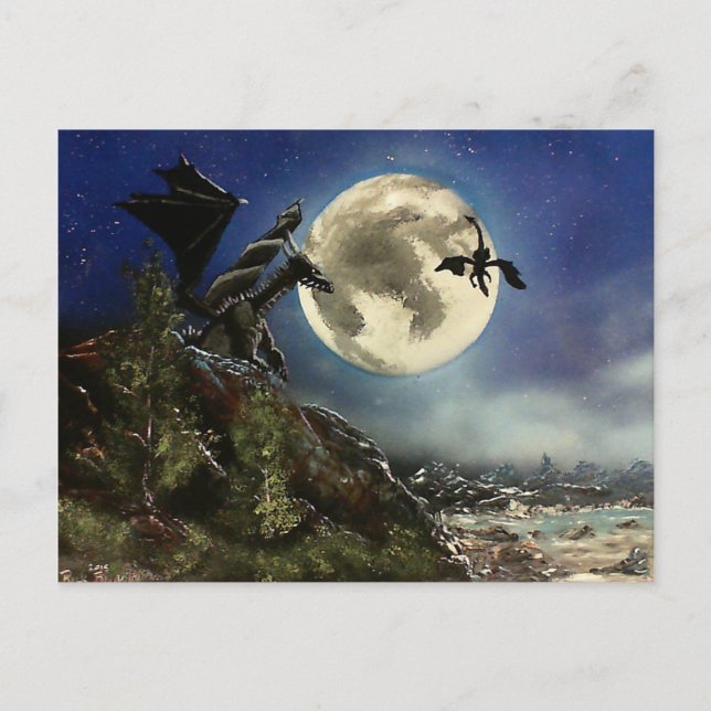 Carte Postale Vol Dragon (Devant)