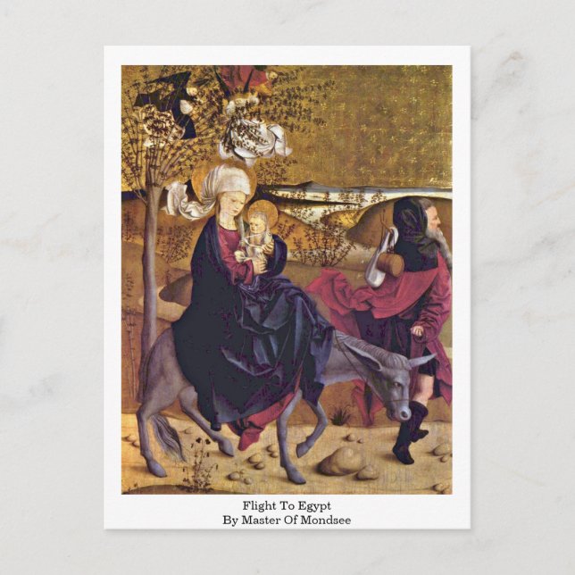 Carte Postale Vol En Egypte Par Maître De Mondsee (Devant)