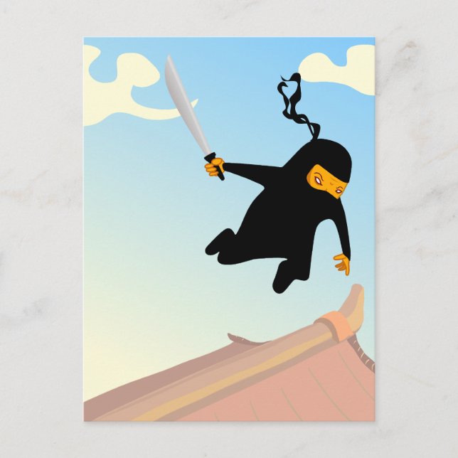 Carte Postale Vol Ninja (Devant)