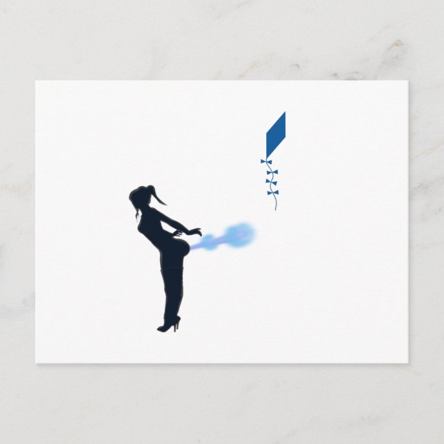 Carte Postale volant de cerf-volant extrême (Devant)