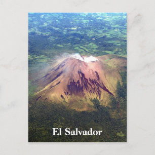 Carte Postale volcan aérien el salvador