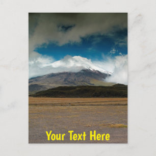 Carte Postale Volcan Cotopaxi sur mesure, Equateur