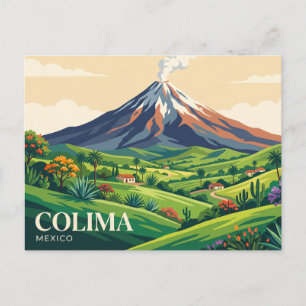 Carte Postale Volcán de Colima Mexique