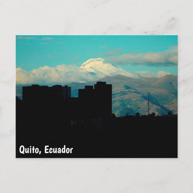 Carte Postale Volcan de Quito (Devant)
